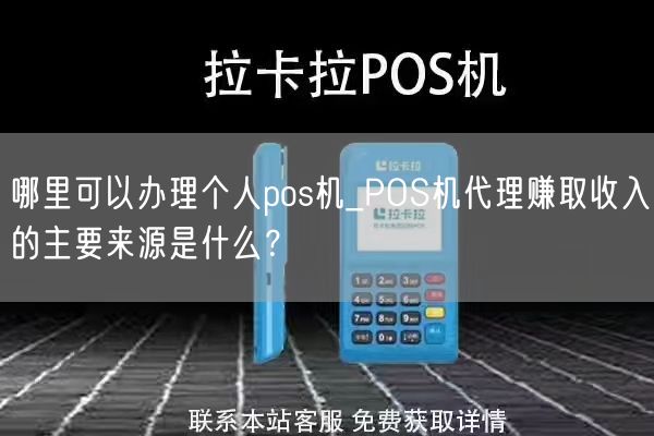 哪里可以办理个人pos机_POS机代理赚取收入的主要来源是什么？(图1)