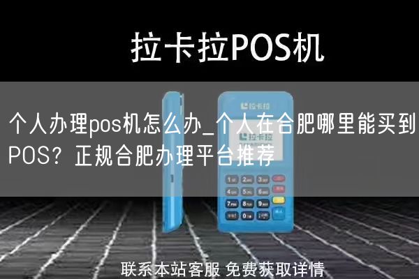 个人办理pos机怎么办_个人在合肥哪里能买到POS？正规合肥办理平台推荐(图1)