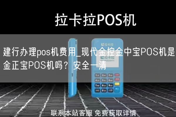 建行办理pos机费用_现代金控金中宝POS机是金正宝POS机吗？安全一清(图1)