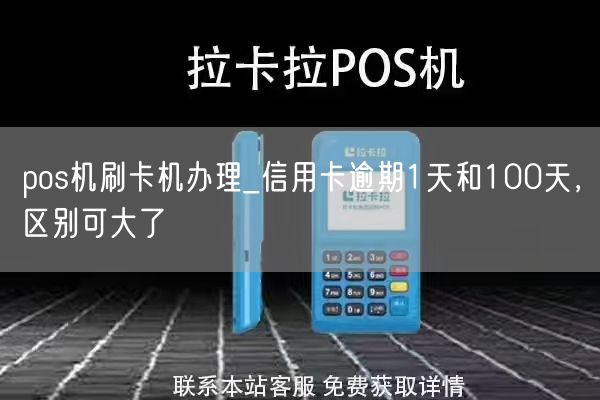 pos机刷卡机办理_信用卡逾期1天和100天，区别可大了(图1)