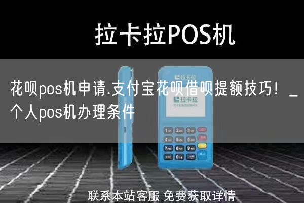 花呗pos机申请.支付宝花呗借呗提额技巧！_个人pos机办理条件(图1)